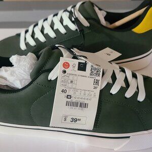 ZARA Men's Comfortable Tennis Shoes Khaki Green Size: 27 cm USA 9 42 2282/821/0